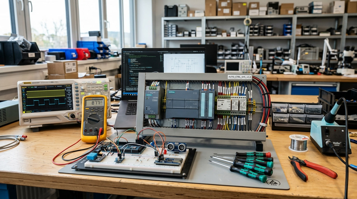 9ine Electronics R&D Workbench and Automation Setup